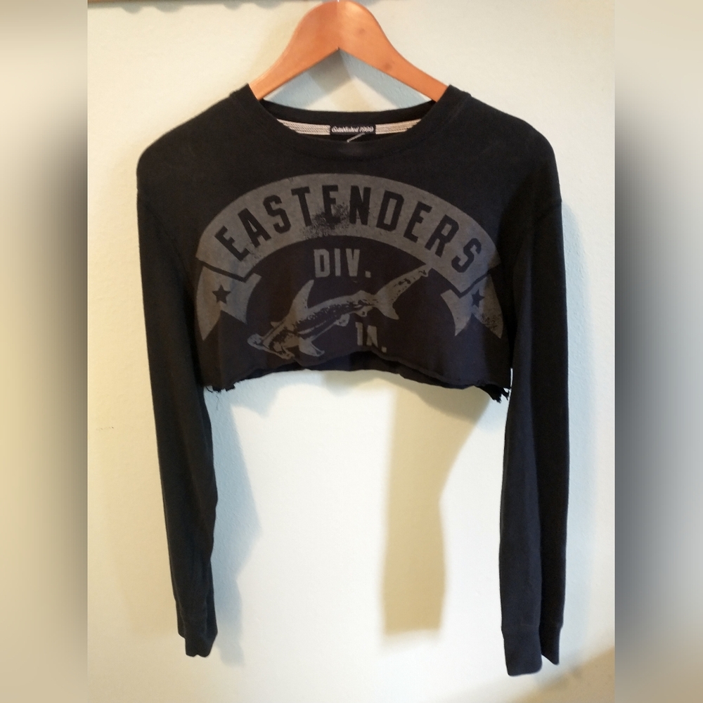 Nautica Cropped Long Sleeve Shirt